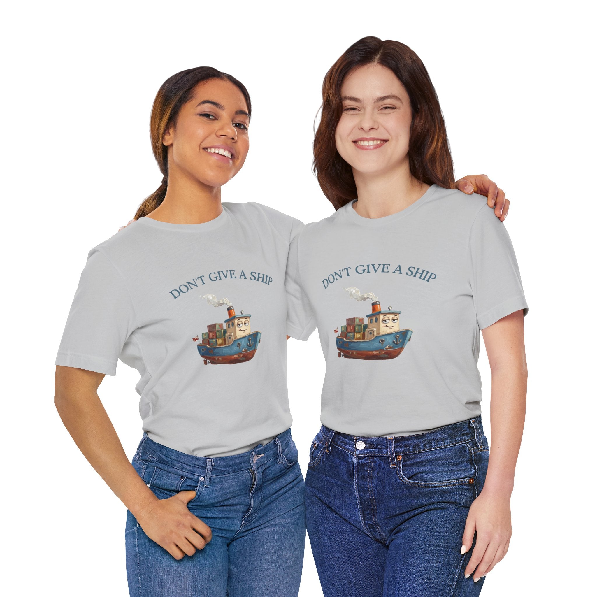 Don't Give a Ship T-Shirt – Funny Nautical Cargo Ship Tee