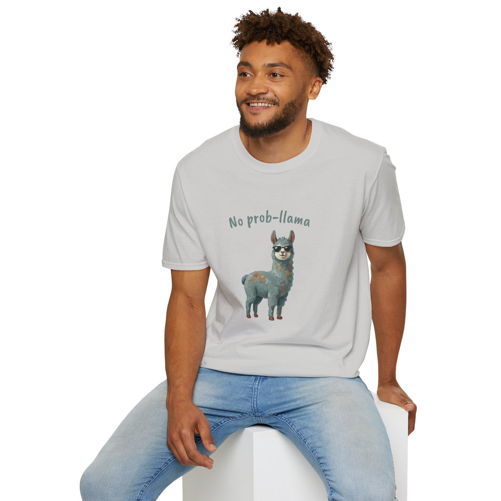 No Prob-Llama — Funny Cute Llama Pun T-Shirt | Chill Cool Llama Graphic Tee