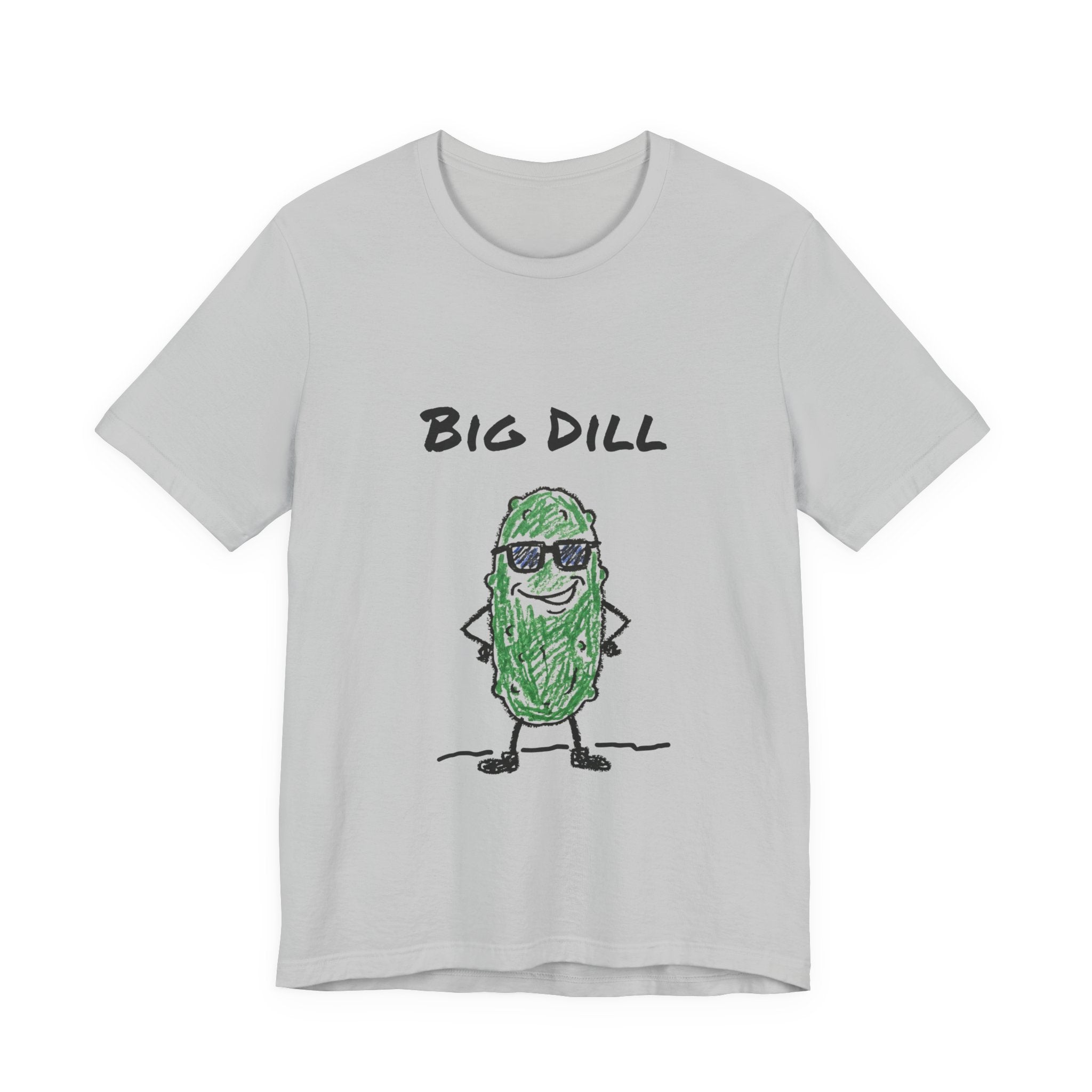 Big Dill — Funny Pickle Pun T-Shirt | Cool Hand-Drawn Pickle Graphic Tee