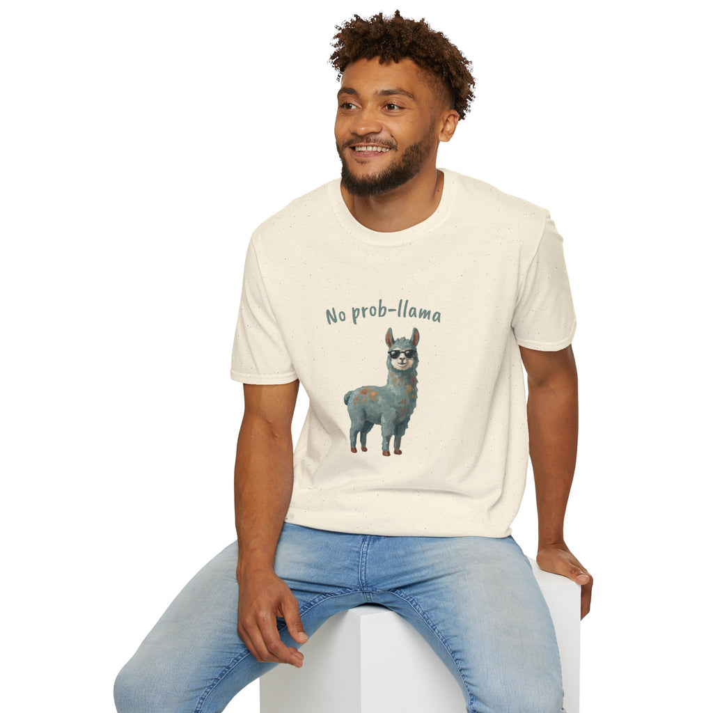 No Prob-Llama — Funny Cute Llama Pun T-Shirt | Chill Cool Llama Graphic Tee