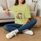 Otterly Exhausted — Funny Tired Otter Coffee T-Shirt | Cute Pun Graphic Tee