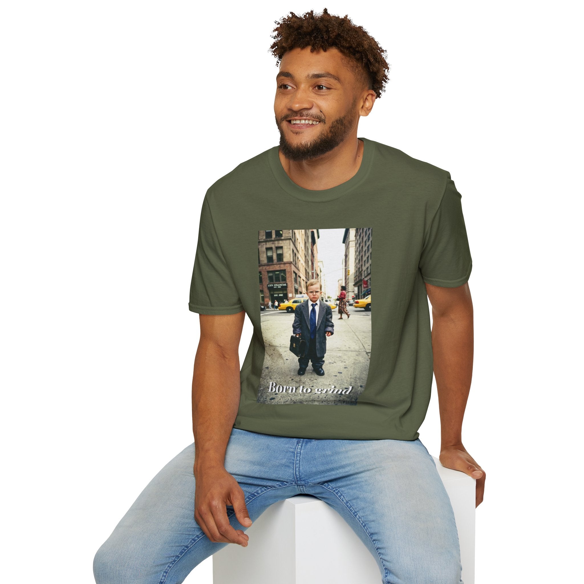 Born to Grind — Funny Baby CEO Business Toddler T-Shirt | Vintage Hustle Graphic Tee