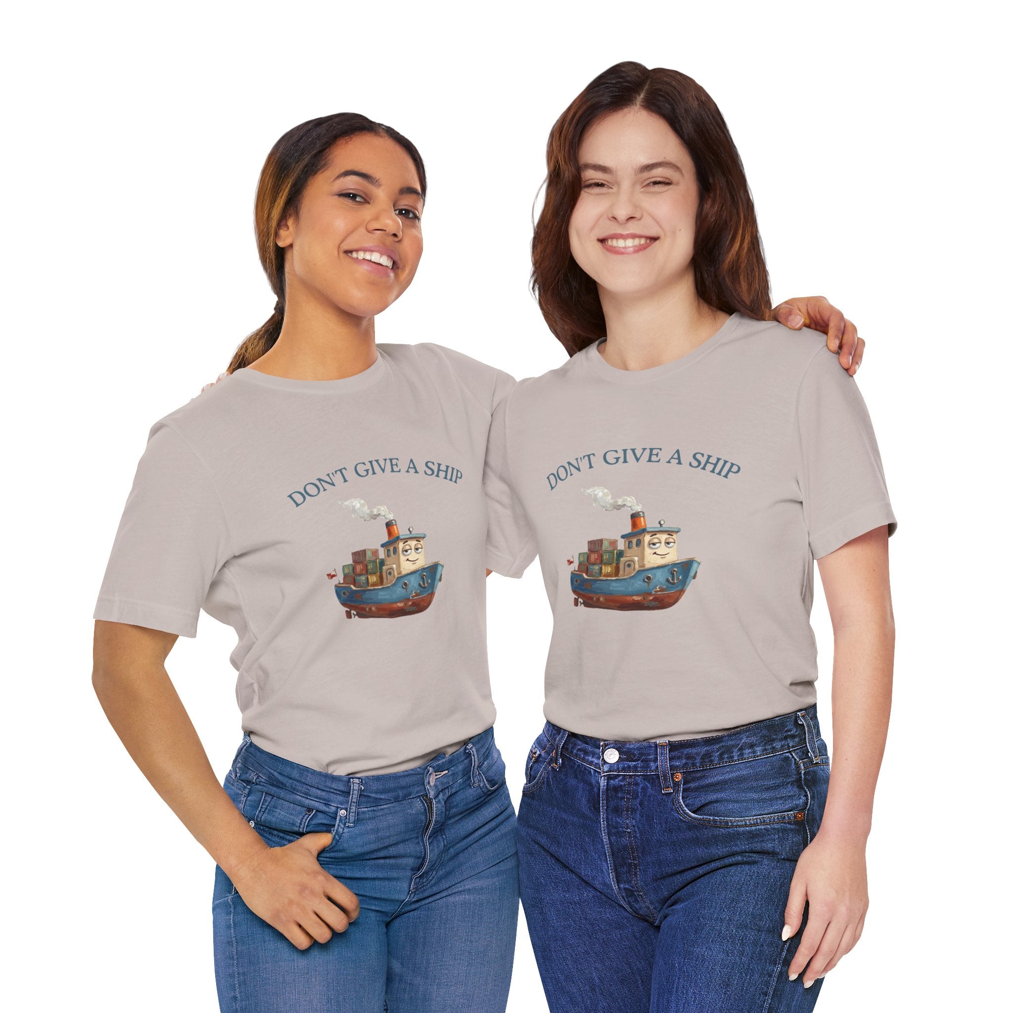 Don't Give a Ship T-Shirt – Funny Nautical Cargo Ship Tee