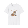 Otterly Exhausted — Funny Tired Otter Coffee T-Shirt | Cute Pun Graphic Tee