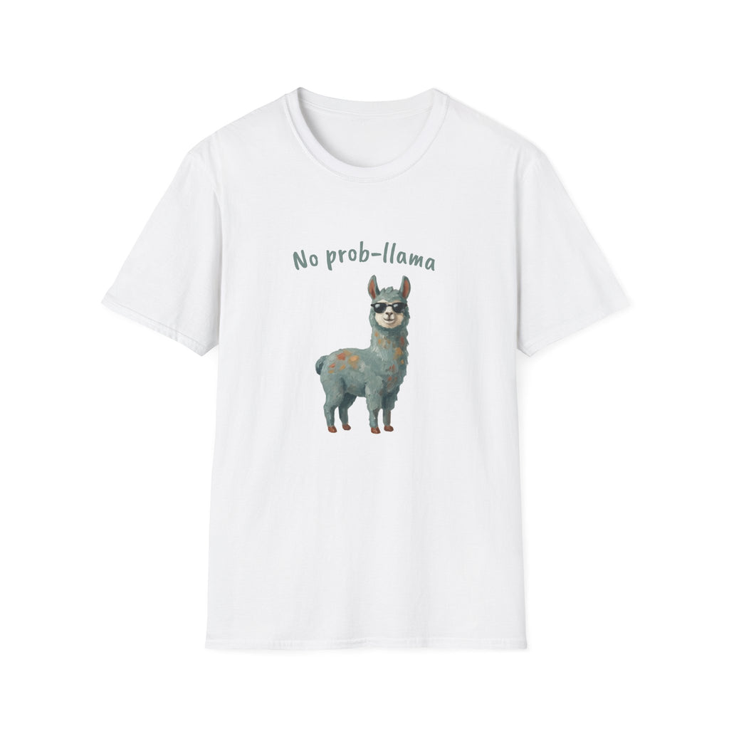 No Prob-Llama — Funny Cute Llama Pun T-Shirt | Chill Cool Llama Graphic Tee