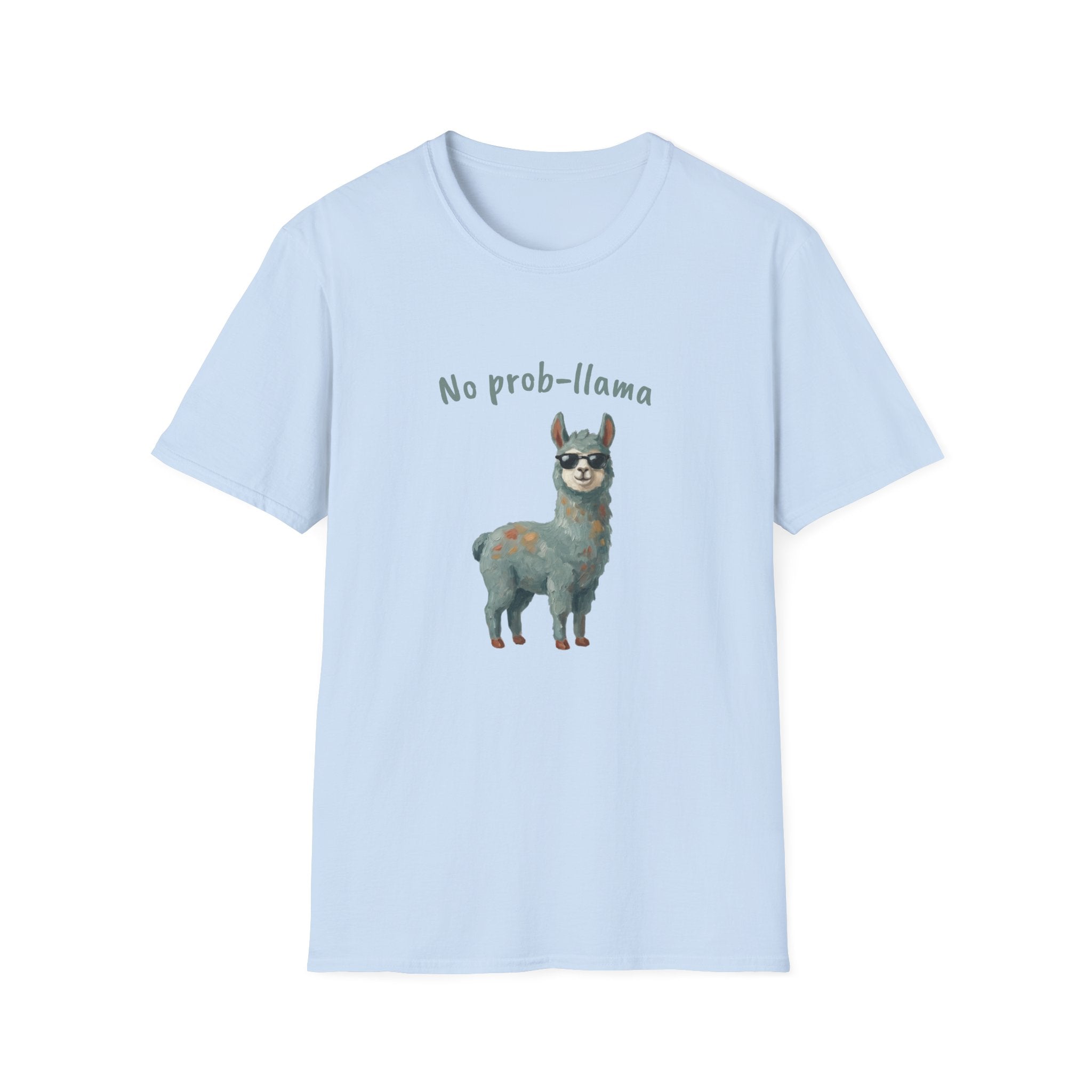 No Prob-Llama — Funny Cute Llama Pun T-Shirt | Chill Cool Llama Graphic Tee