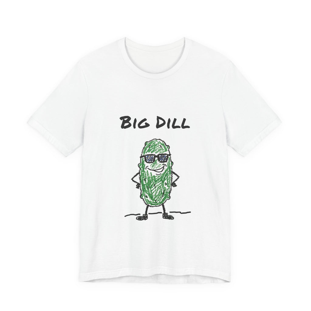 Big Dill — Funny Pickle Pun T-Shirt | Cool Hand-Drawn Pickle Graphic Tee
