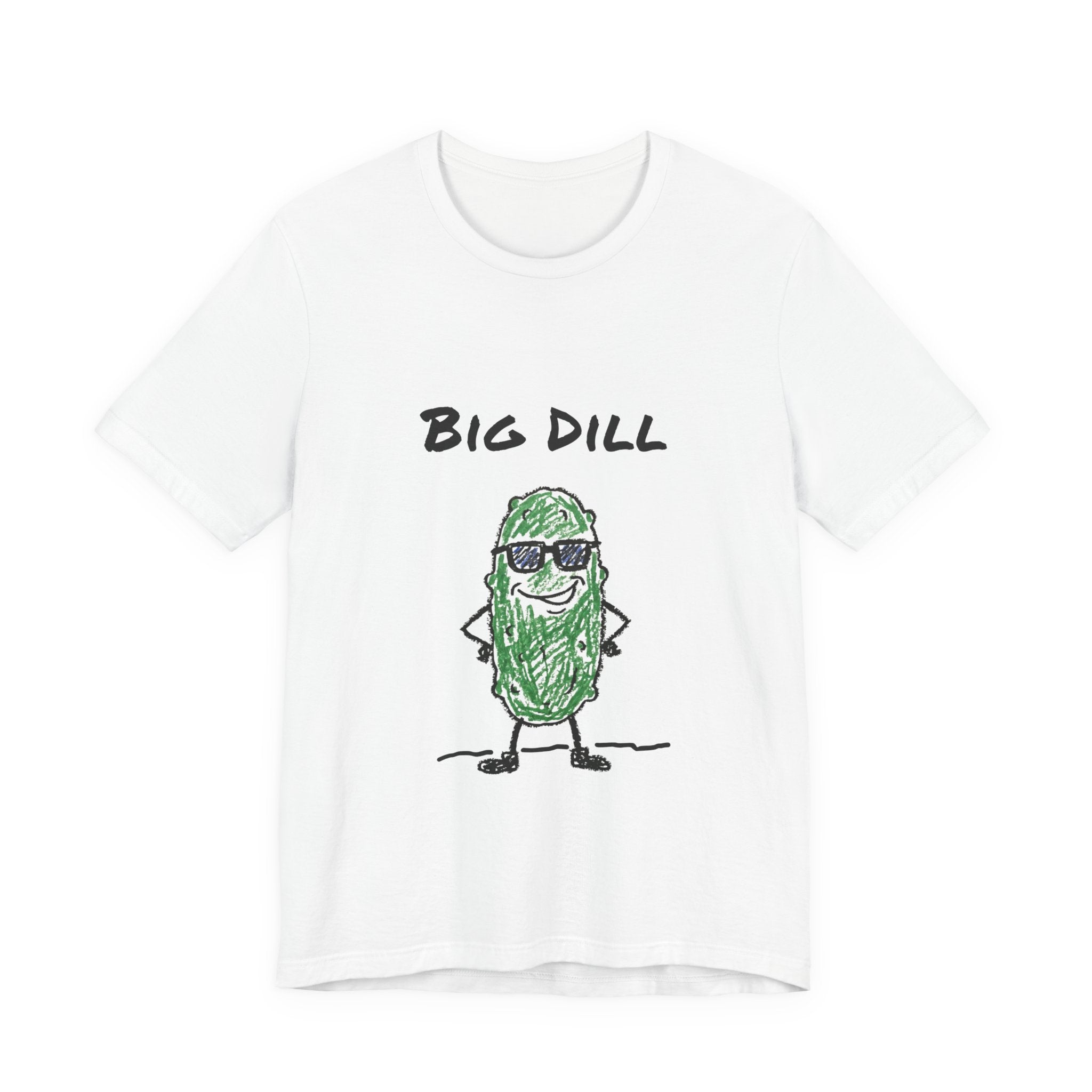 Big Dill — Funny Pickle Pun T-Shirt | Cool Hand-Drawn Pickle Graphic Tee