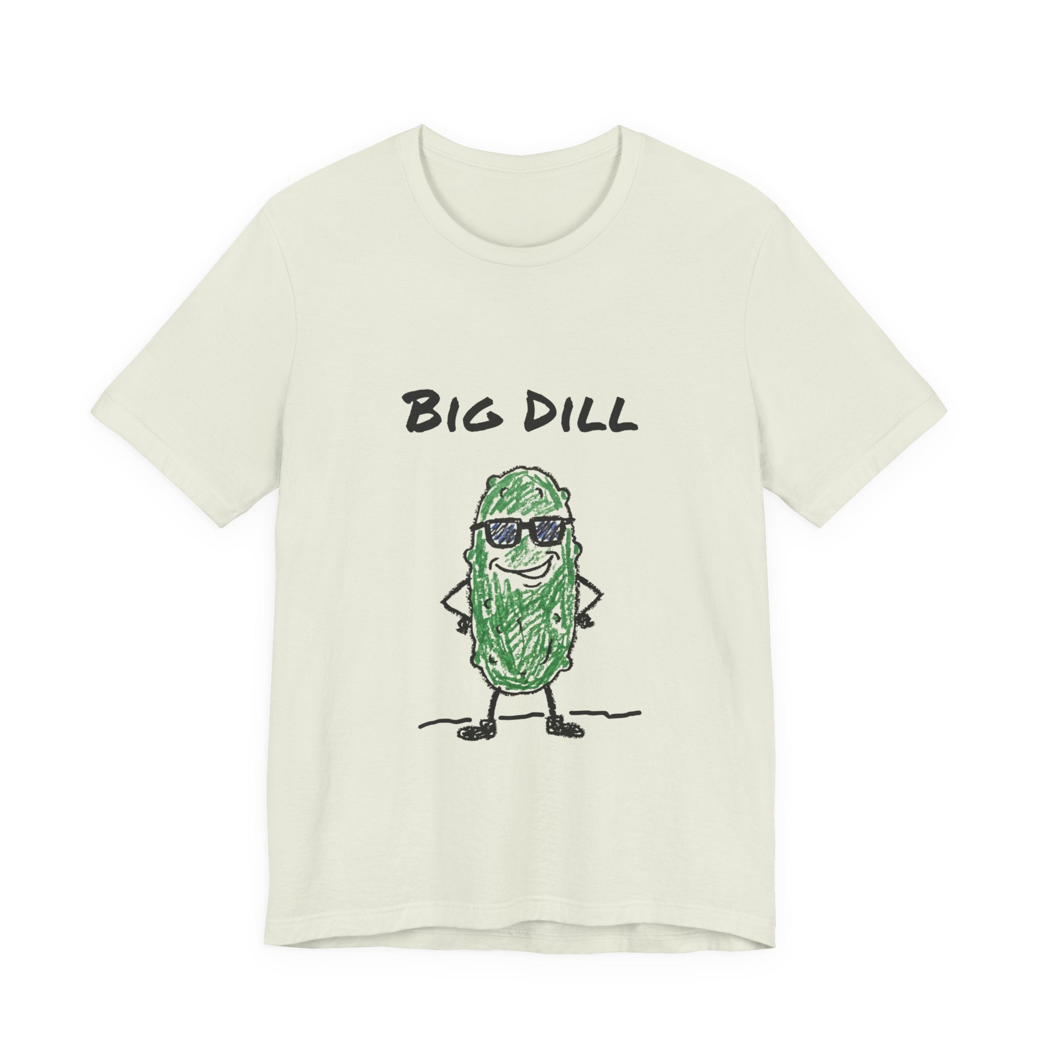 Big Dill — Funny Pickle Pun T-Shirt | Cool Hand-Drawn Pickle Graphic Tee