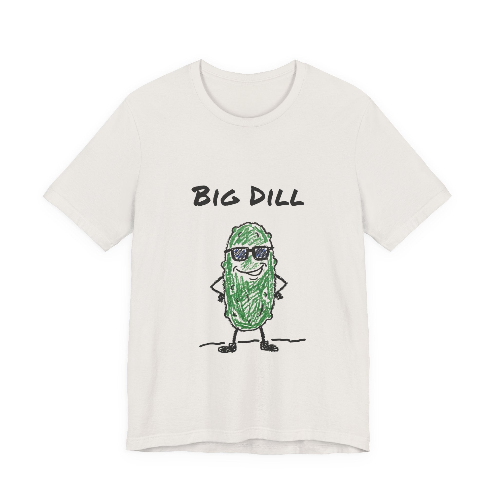 Big Dill — Funny Pickle Pun T-Shirt | Cool Hand-Drawn Pickle Graphic Tee