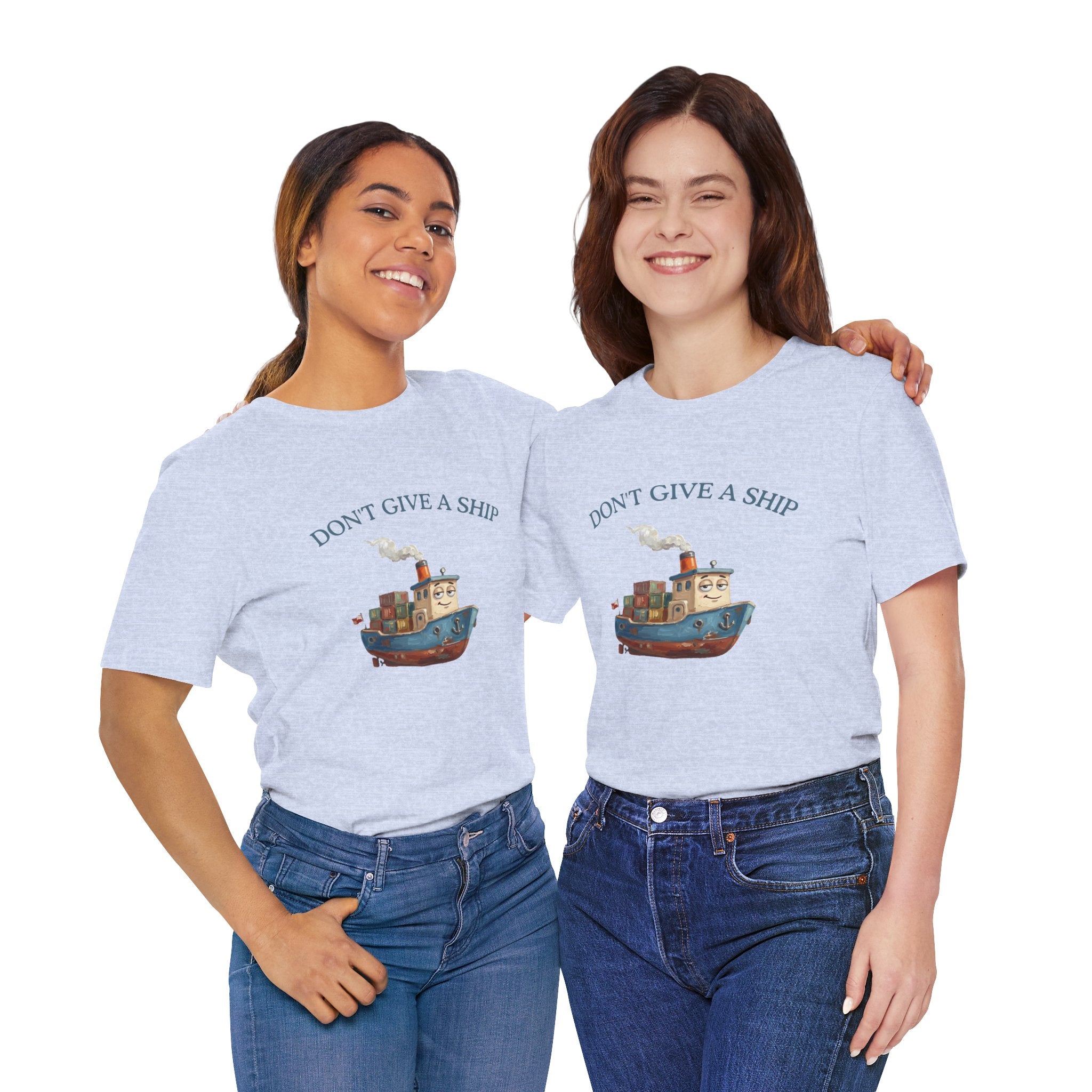 Don't Give a Ship T-Shirt – Funny Nautical Cargo Ship Tee