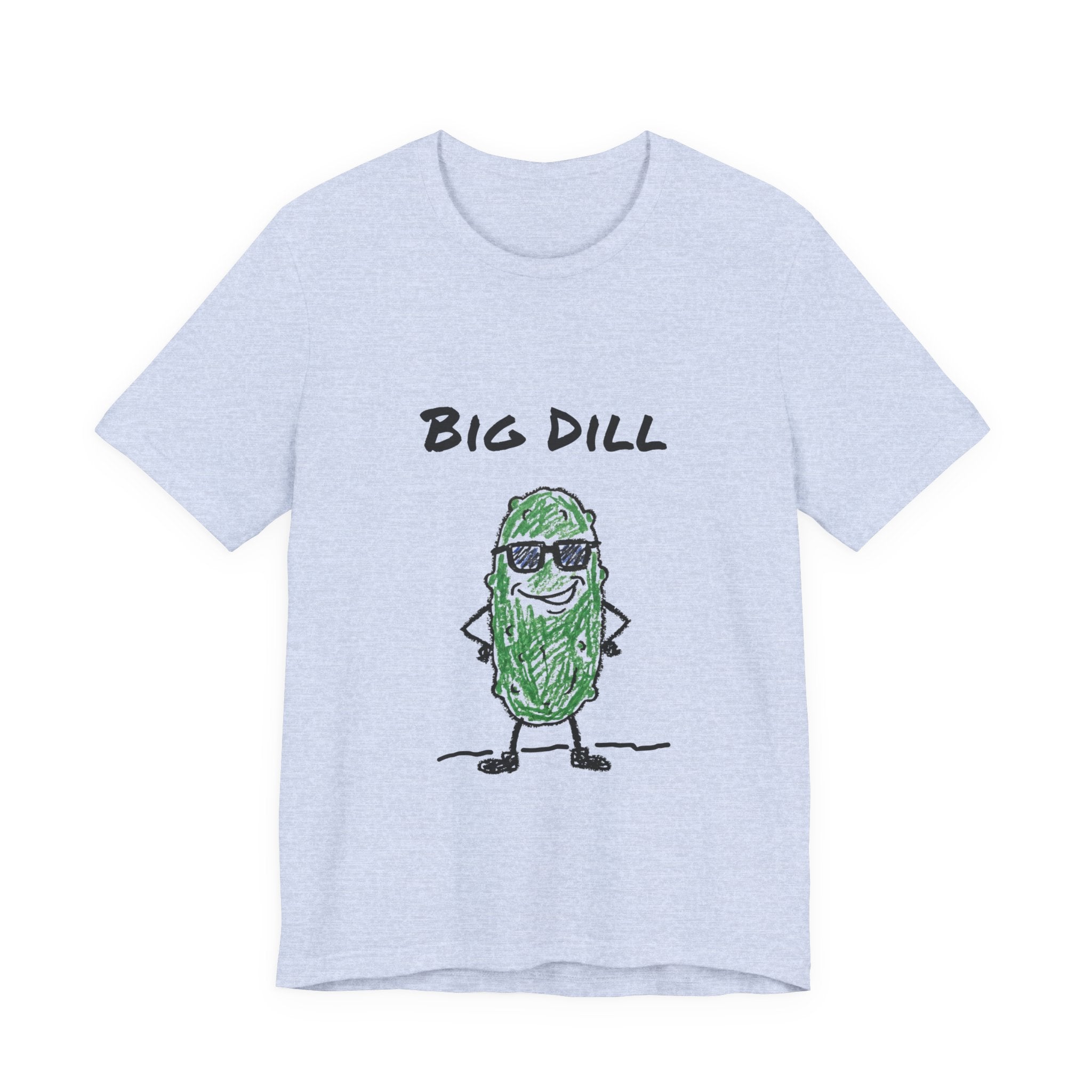 Big Dill — Funny Pickle Pun T-Shirt | Cool Hand-Drawn Pickle Graphic Tee